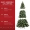 Best Choice Products Pre-Lit Pre-Decorated Holiday Christmas Tree w/ Flocked Tips, Base